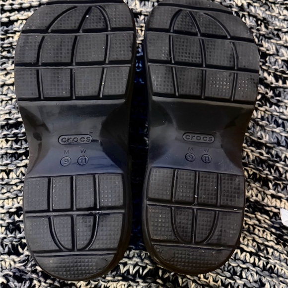 Classic Black Clog Sandals Crocs Stomp Lined Platform Clog - Black main image 7